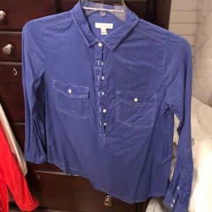 J crew blue button up